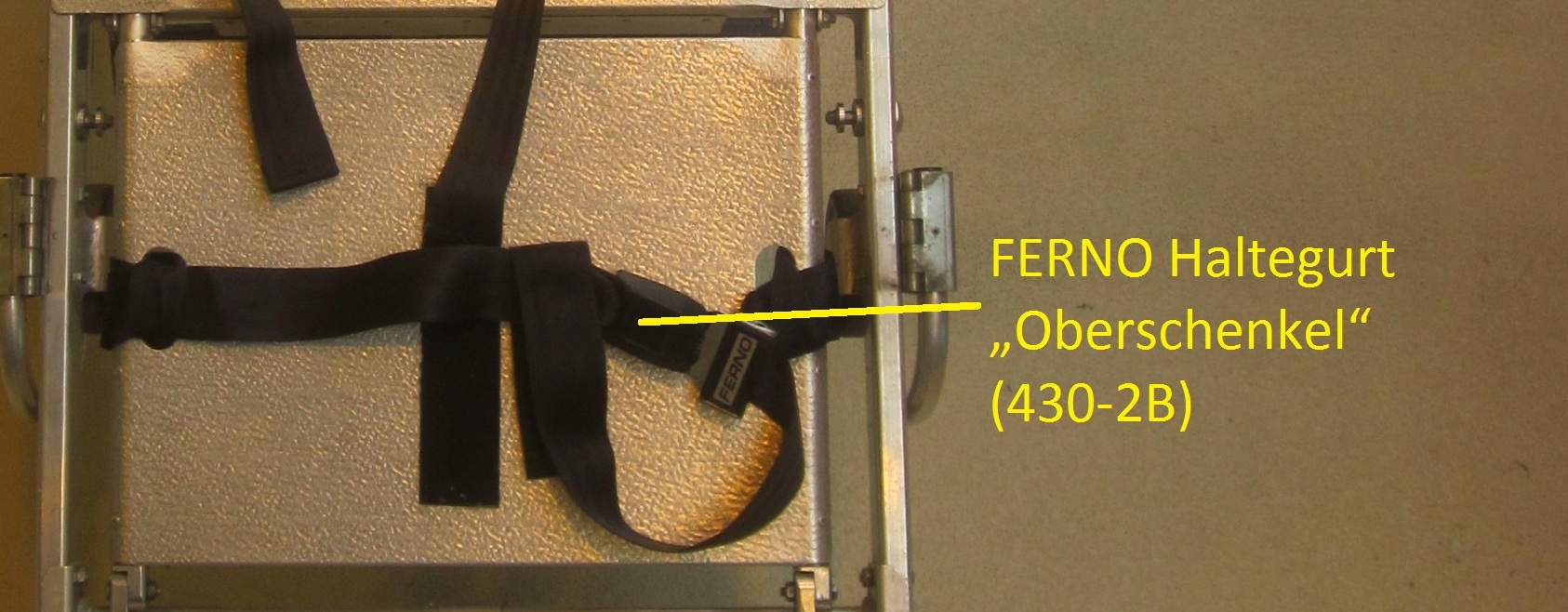 FERNO Haltegurt - Oberschenkel schwarz mit Drucktastenschloß X14316