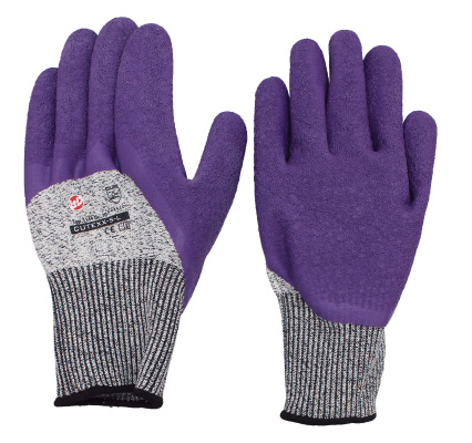CUTEXX-5-L Handschuh, lila/grau